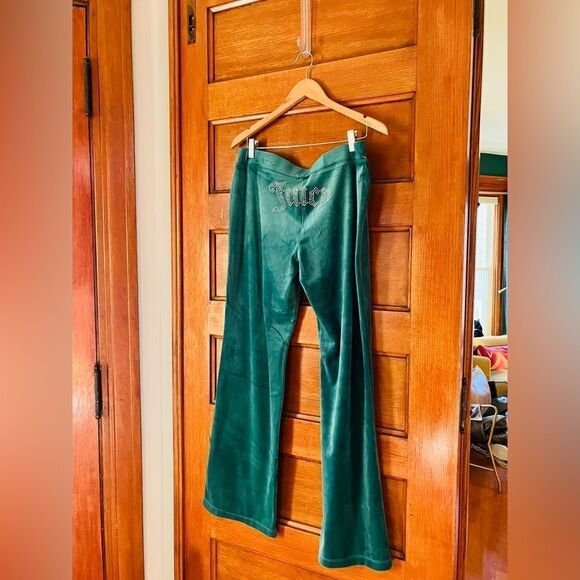 NWT | JUICY COUTURE OG Big Bling Womens Velour Track Pants | Large - Picture 2 of 6